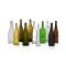 Various types of wine bottles in different colors